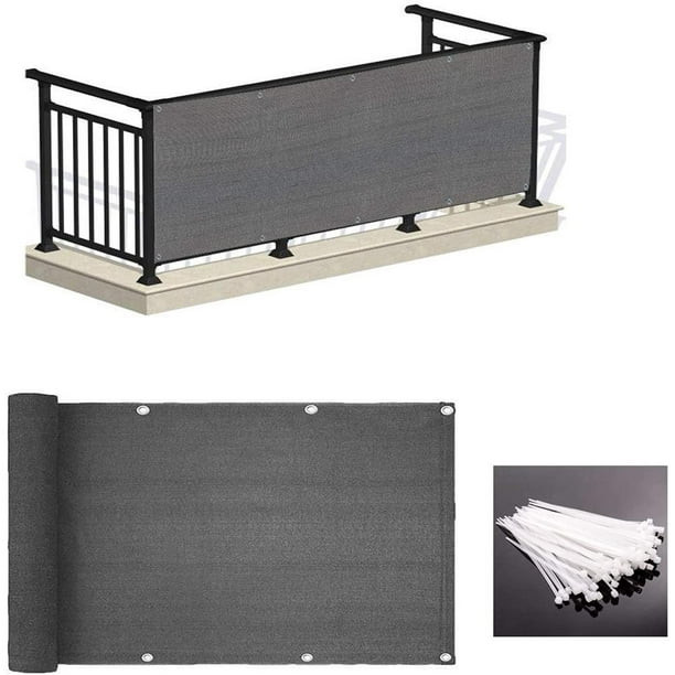 Balcony Shade Net Balcony Privacy Screen Cover Weather-Resistant Fence Privacy Screen Windscreen for Outdoor Backyard Patio